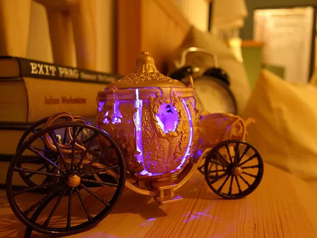 Disney Crystal Cinderella Carriage LED Lamp