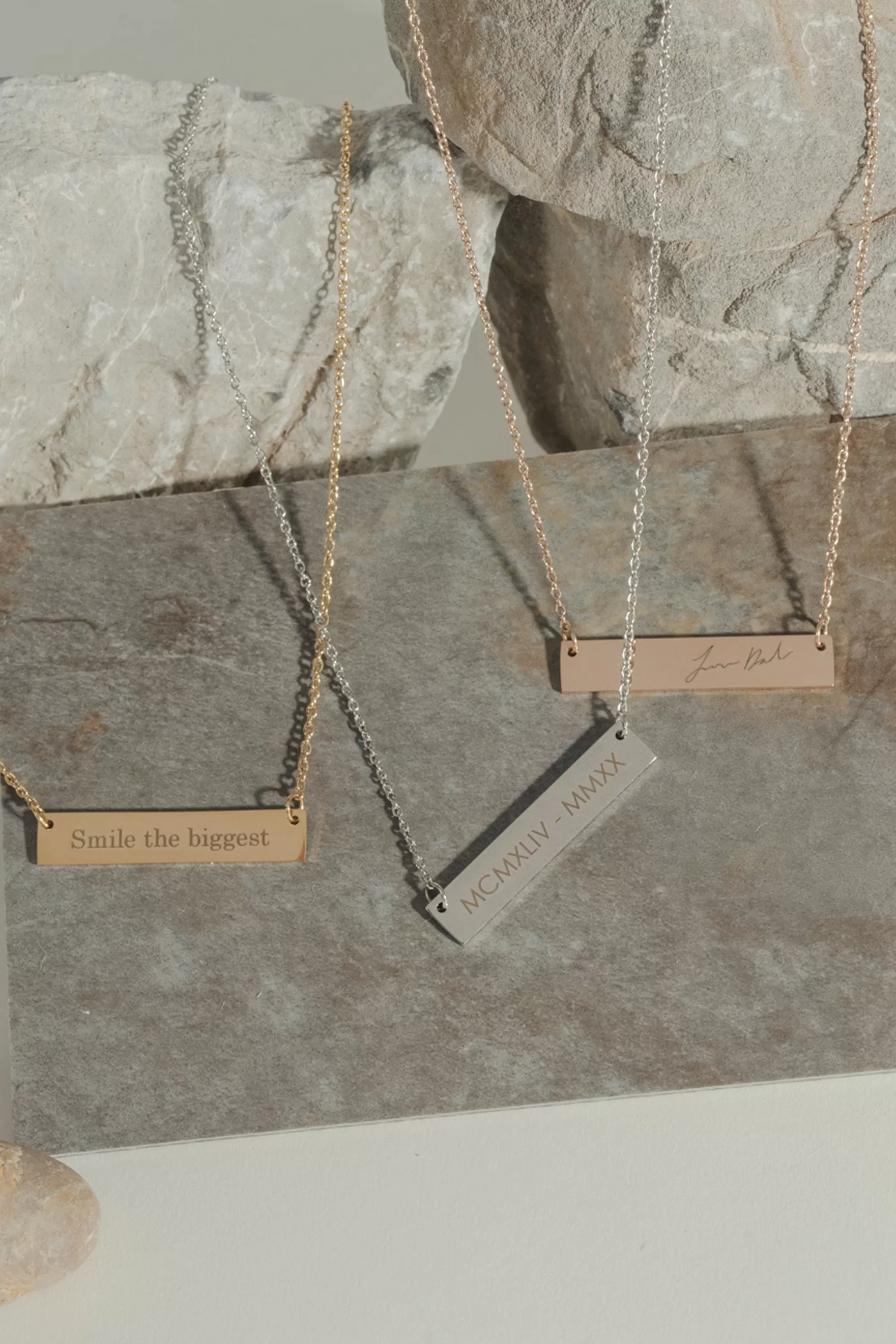 Epithet Bar Necklace [Personalize]