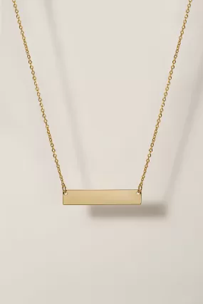 Epithet Bar Necklace [Personalize]