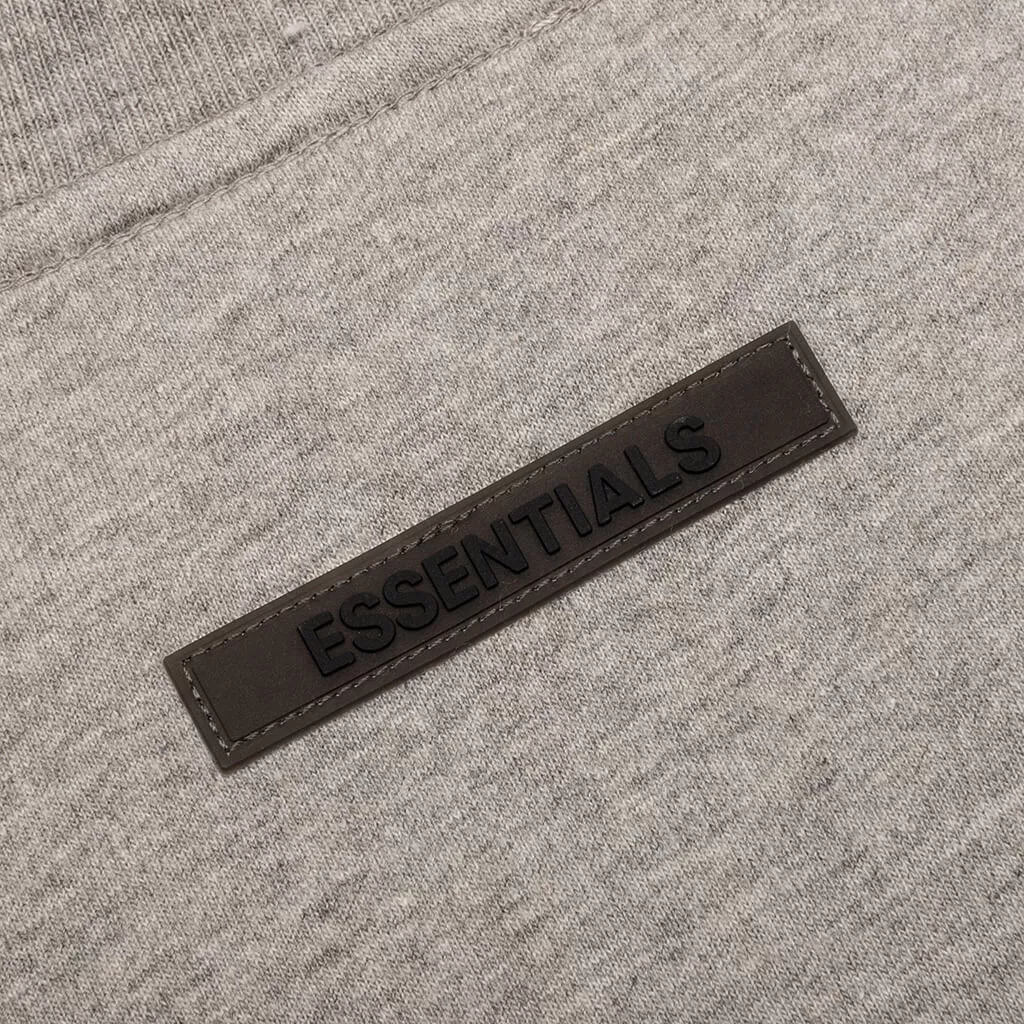 Essentials L/S Tee - Dark Heather Oatmeal