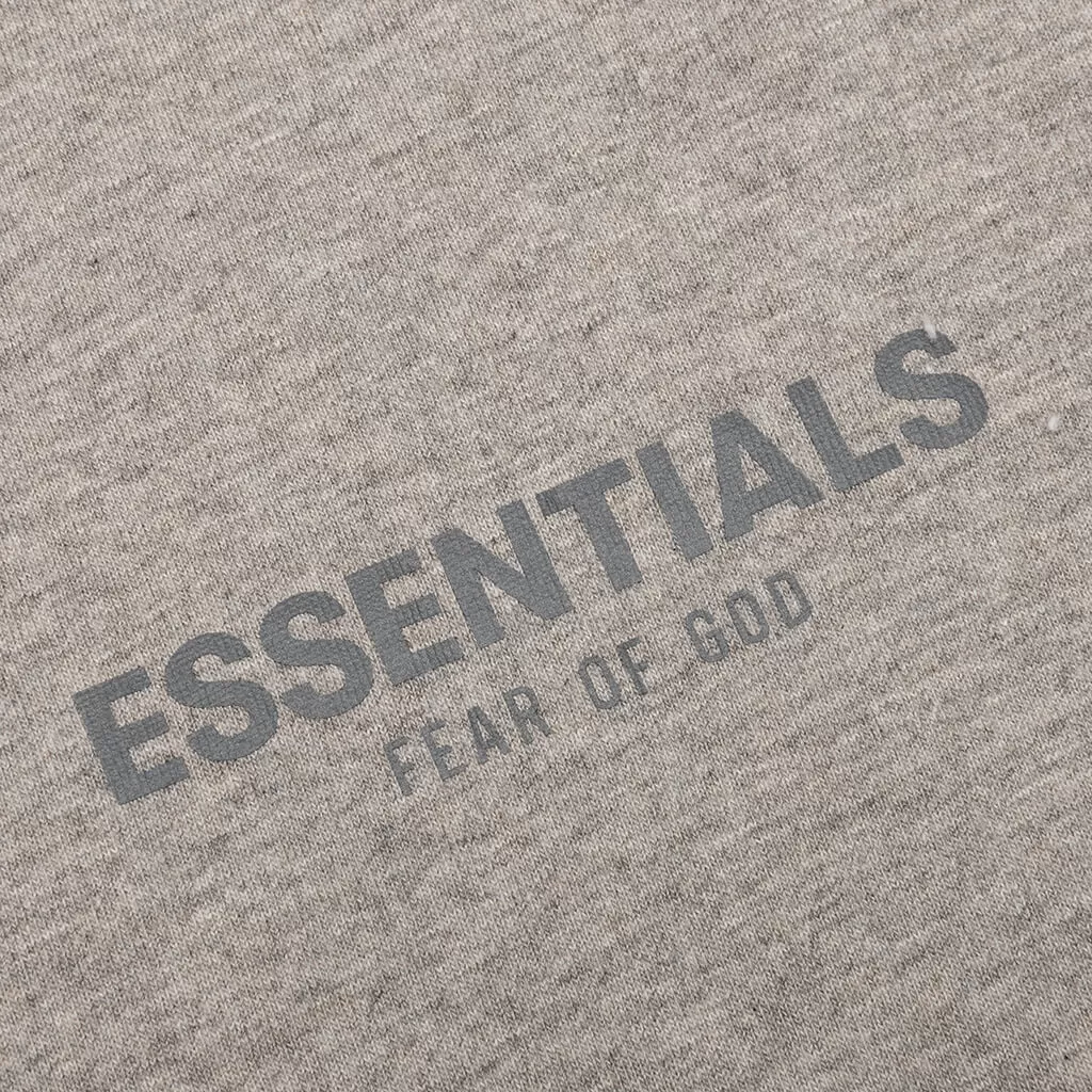 Essentials L/S Tee - Dark Heather Oatmeal