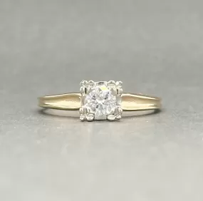 Estate 14K TT Gold 0.28ct H-I/VS1-2 Diamond Engagement Ring