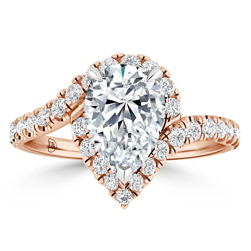 Evelyn - 18ct Rose Gold - Pear