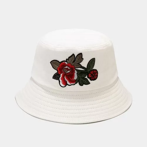 Fashion Cotton Embroidery Bucket Hat