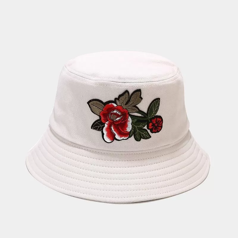 Fashion Cotton Embroidery Bucket Hat