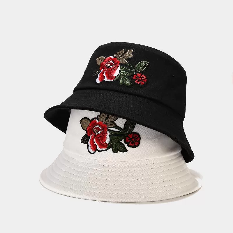 Fashion Cotton Embroidery Bucket Hat