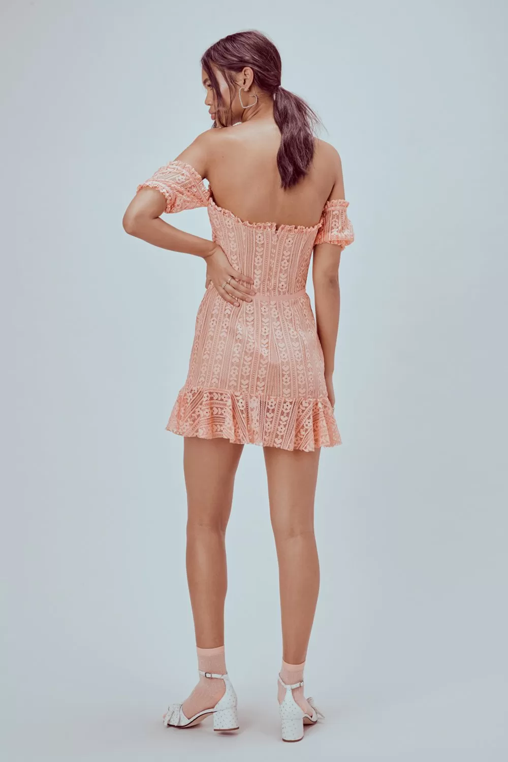 For Love and Lemons Dakota Lace Mini Dress