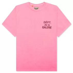 French Tee - Fluorescent Pink