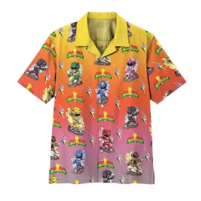 Gearhuman 3D Mighty Morphin Power Rangers Hawaii Shirt