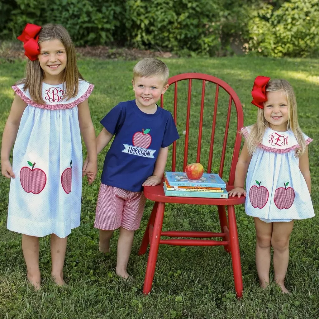 Gingham Apple Bloomer Set