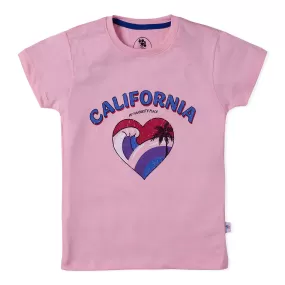 Girls California Pink T-Shirt