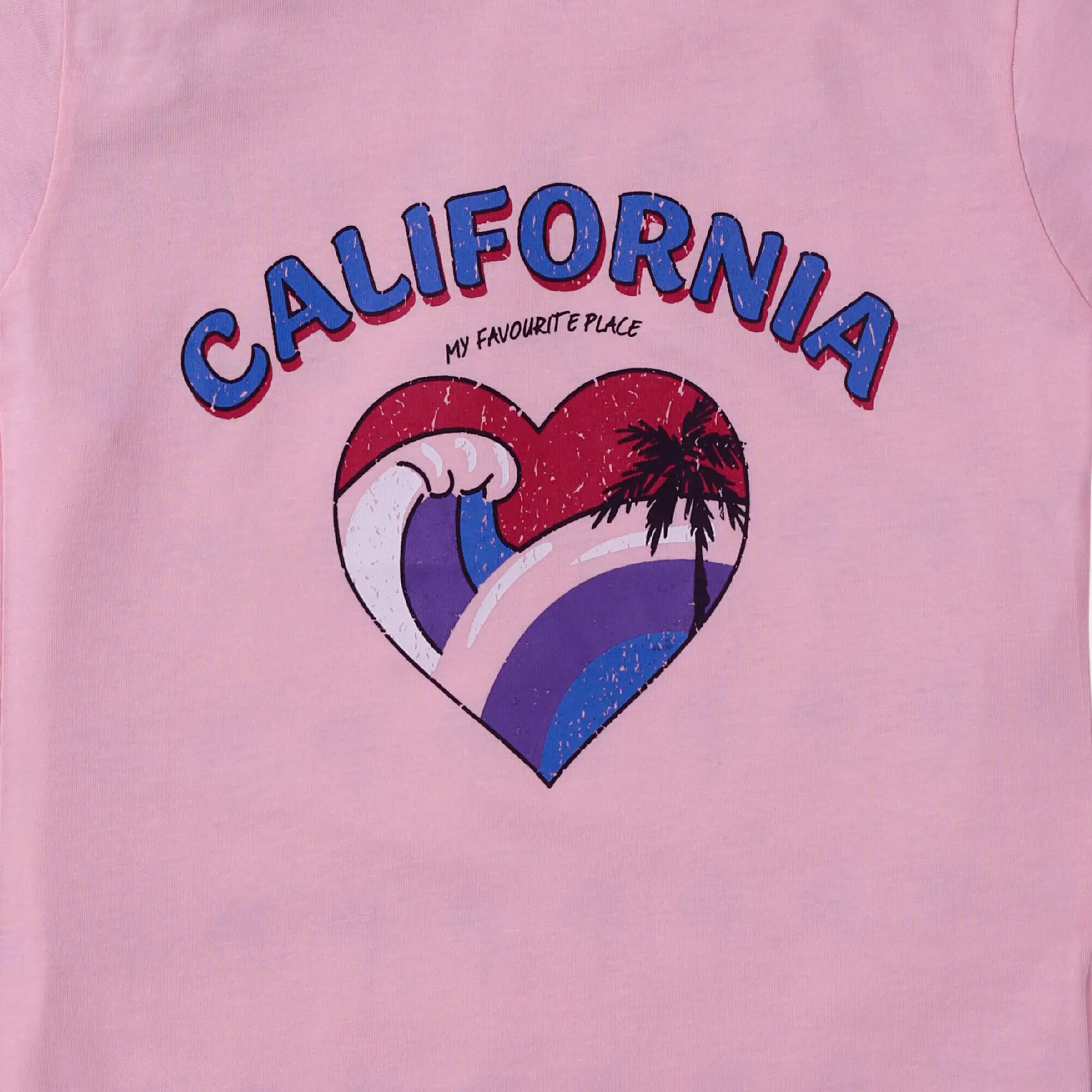 Girls California Pink T-Shirt