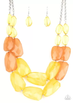 Gives Me Chills Yellow-Necklace