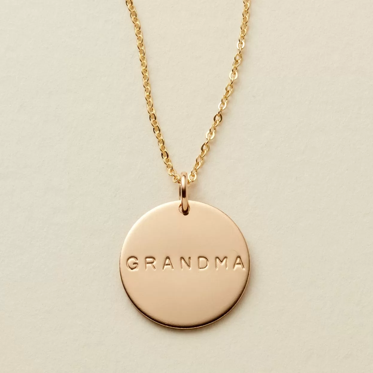 Grandma Disc Necklace