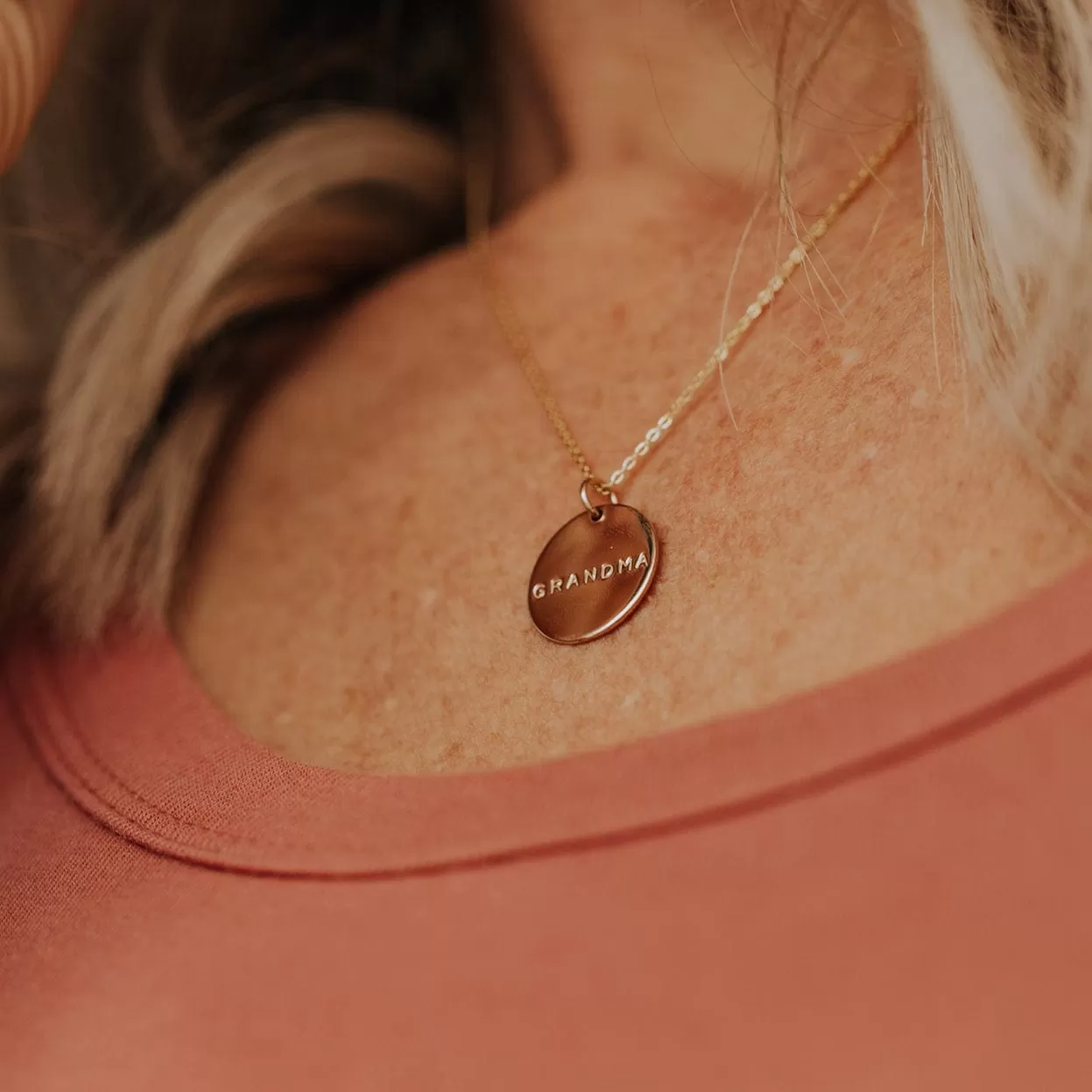 Grandma Disc Necklace