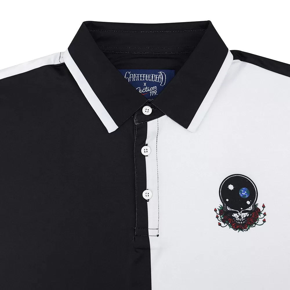 Grateful Dead | Performance Polo | Space Your Face in Black and White