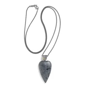 Hematite Heart Pendant