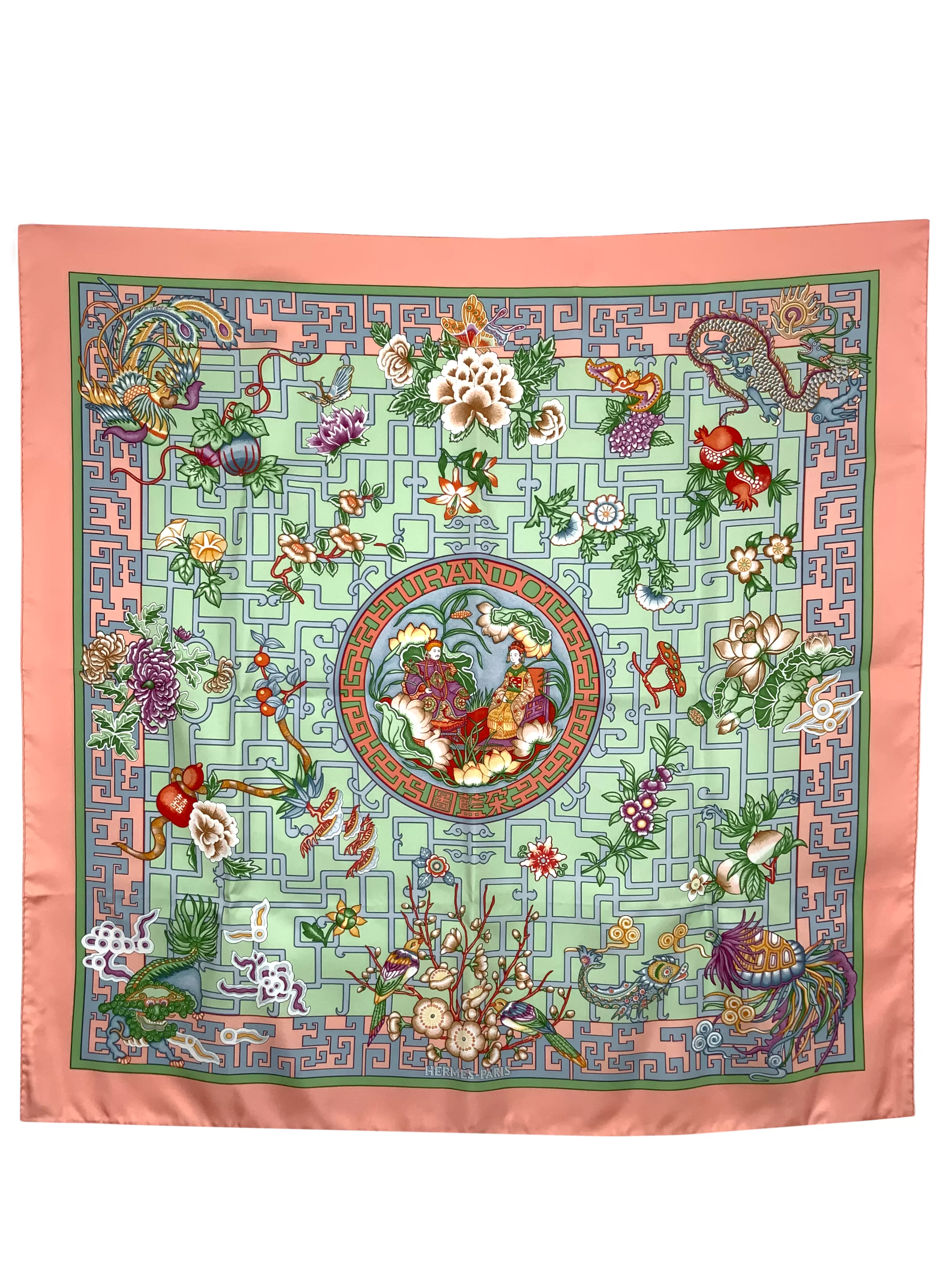 Hermes Turandot Silk Scarf 90