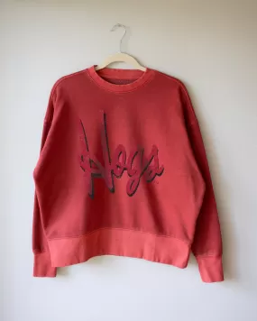 Hogs Barbie Red Hi-Dive Oversized Crew Sweatshirt