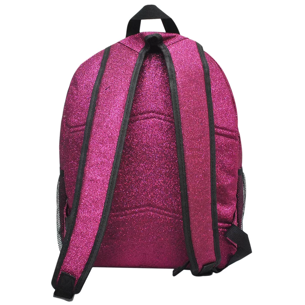 Hot Pink Glitter NGIL Canvas Backpack