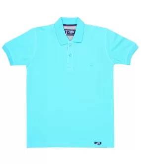 JDC Boy's Light Blue Solid T-Shirt