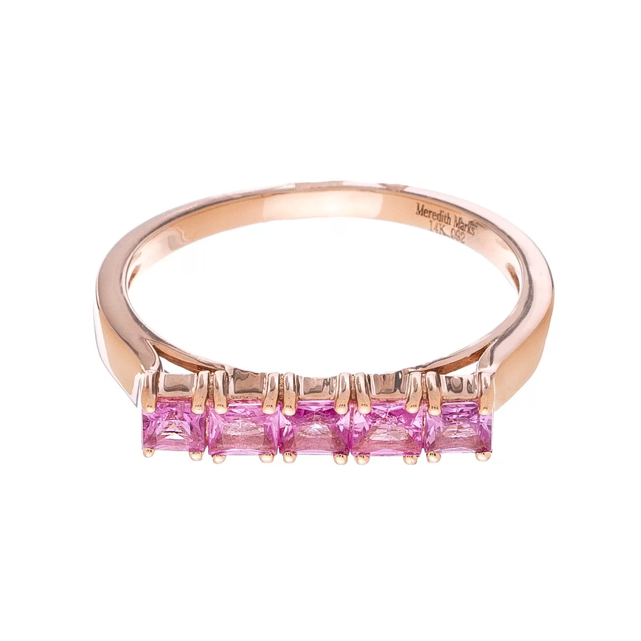 Josie Ring Rose Gold Pink Sapphire