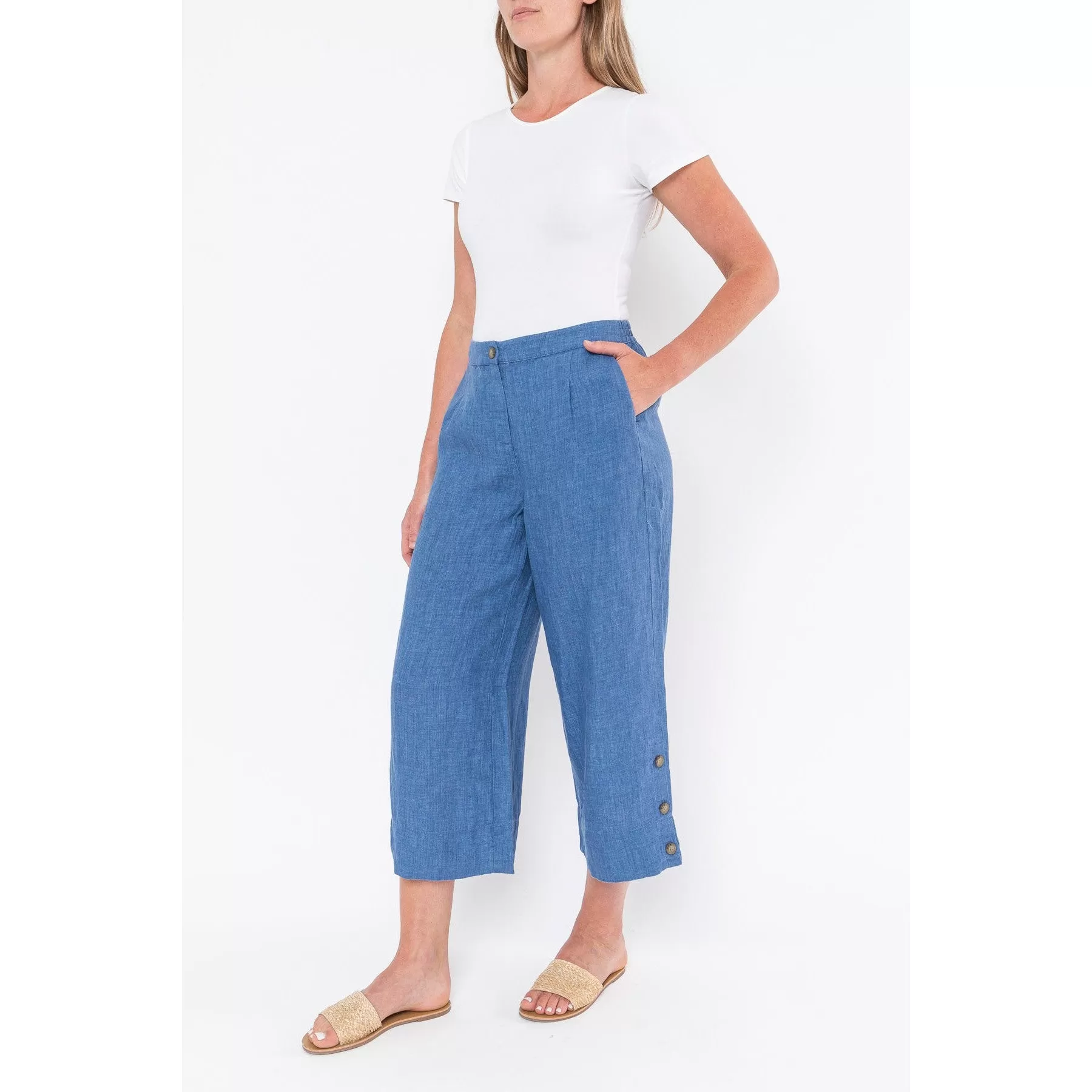 Jump Blue 3/4 Button Pant