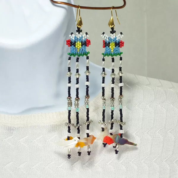 Kailen Fringe Totem Earrings