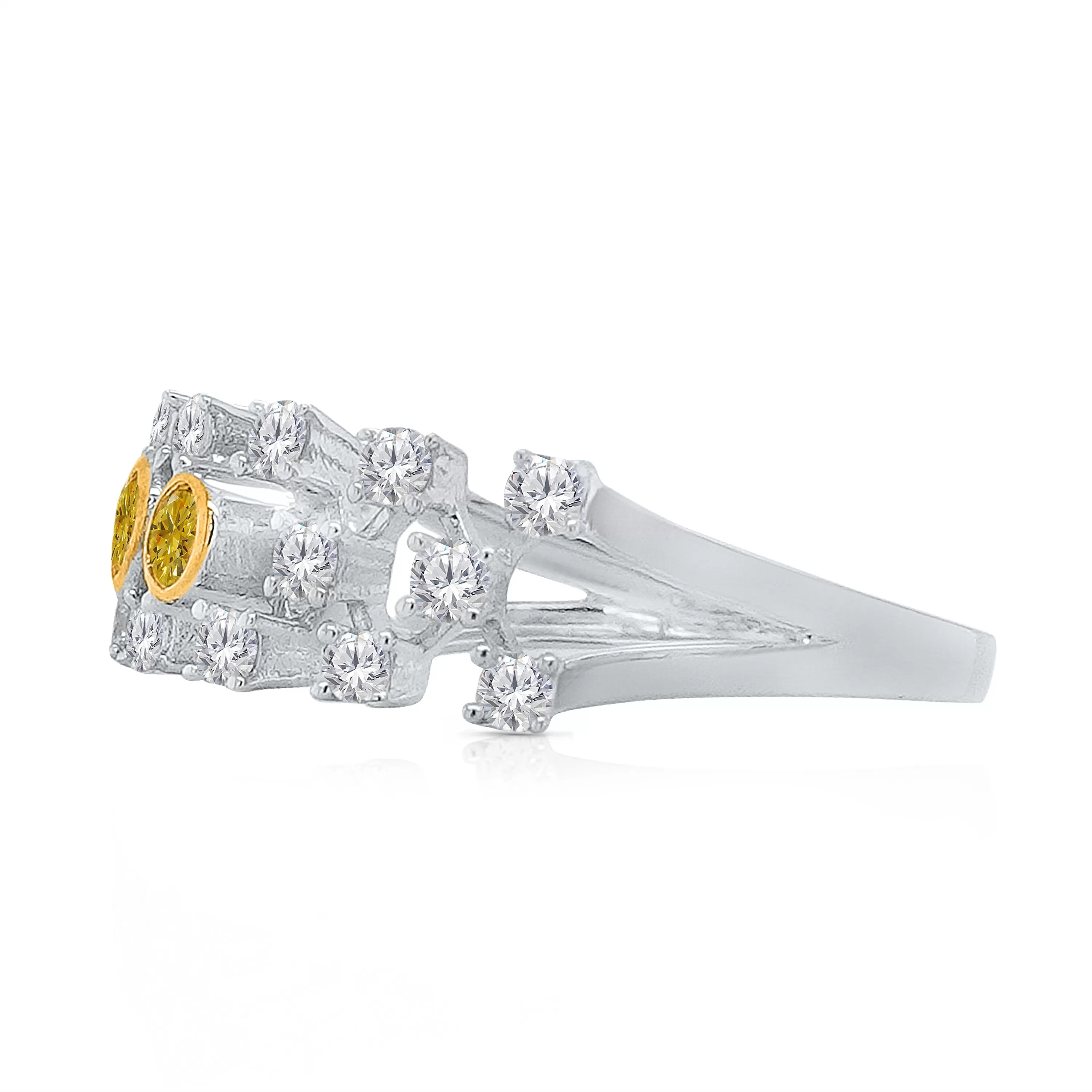 Kallati Eternal Diamond Ring in 14K Two-Tone Gold