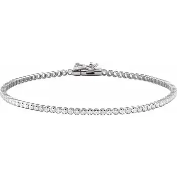 Lab Dainty Round Diamond Tennis Bracelet 1.7mm