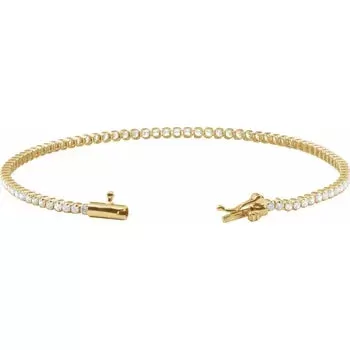 Lab Dainty Round Diamond Tennis Bracelet 1.7mm