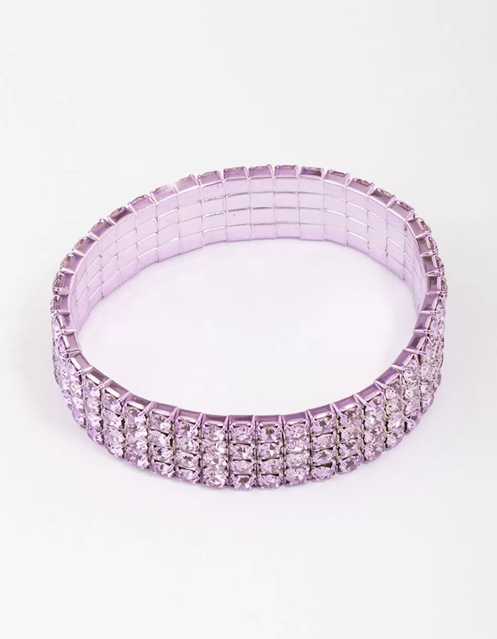 Lilac Stone Bling Stretch Bracelet