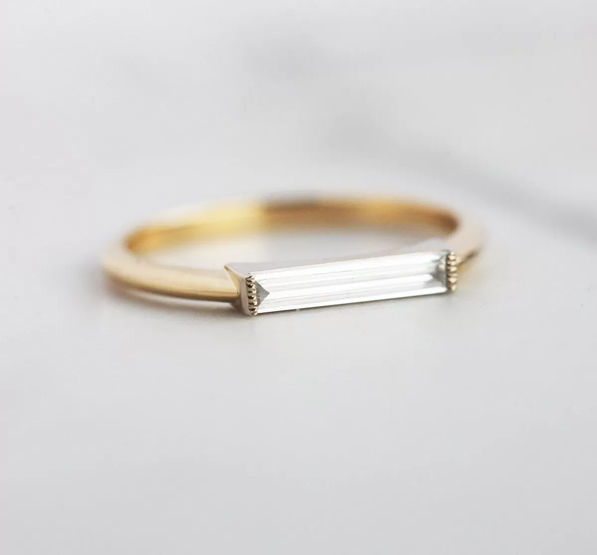 Lizzy Baguette Diamond Ring