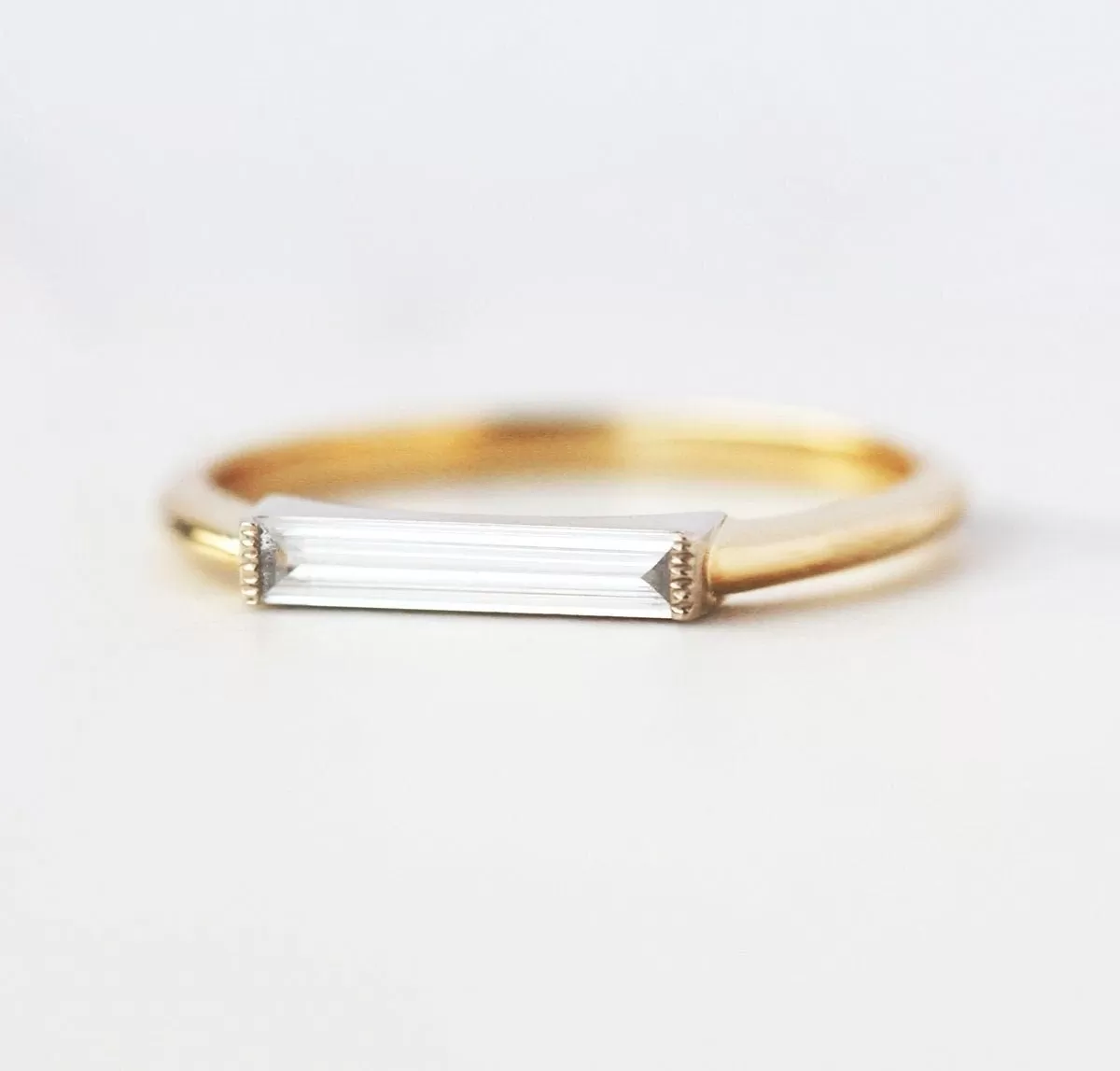 Lizzy Baguette Diamond Ring