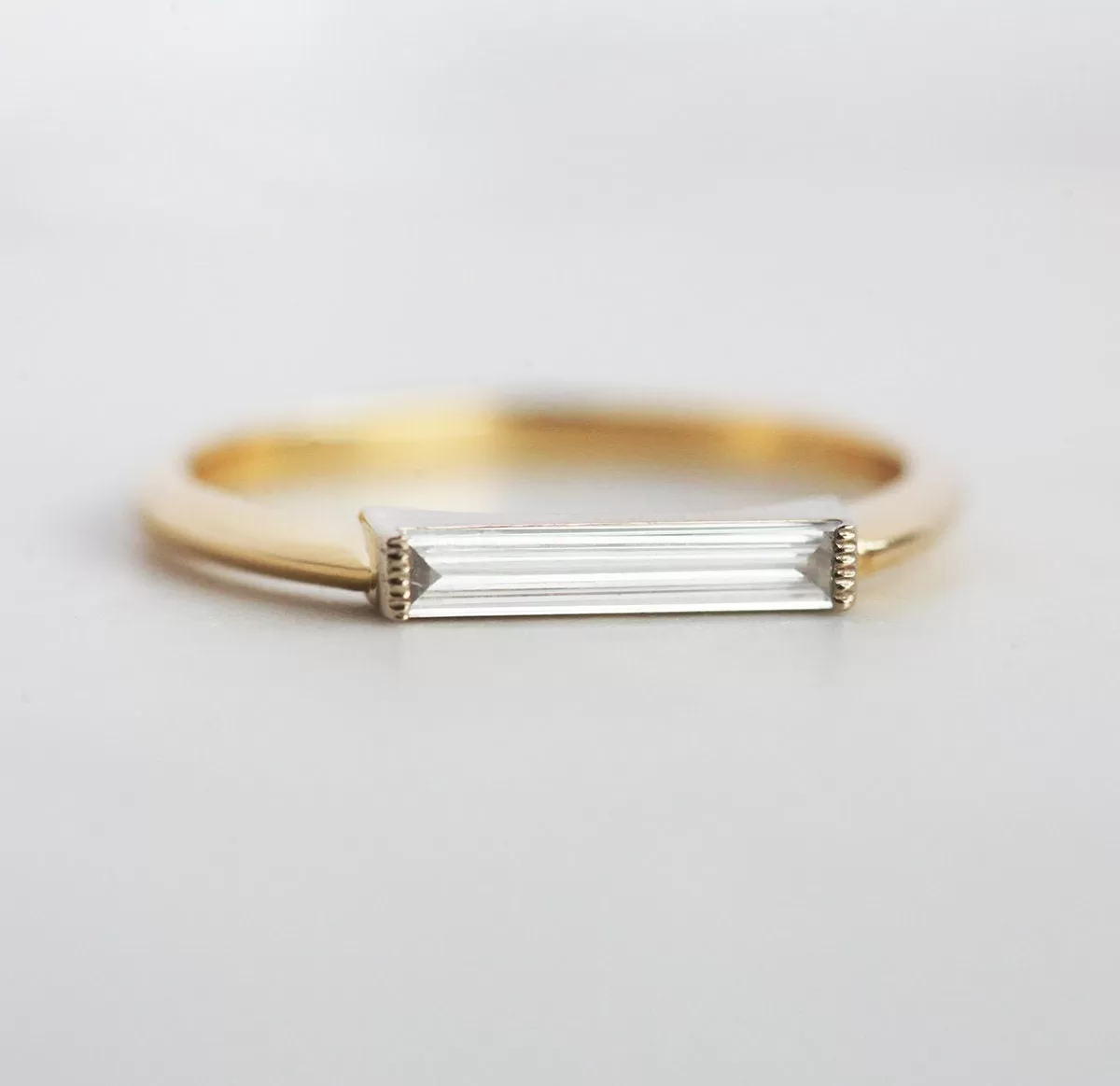 Lizzy Baguette Diamond Ring