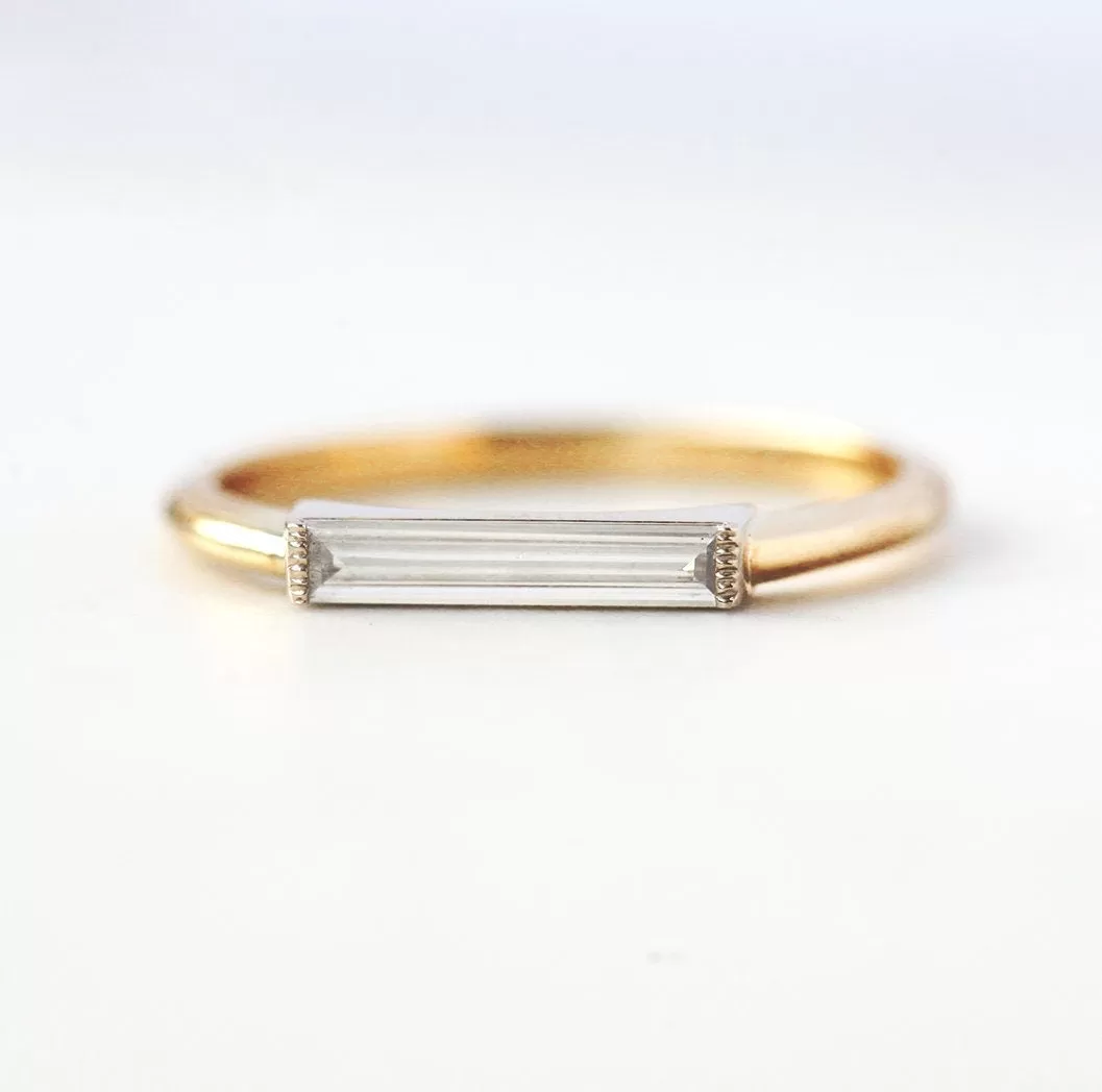 Lizzy Baguette Diamond Ring