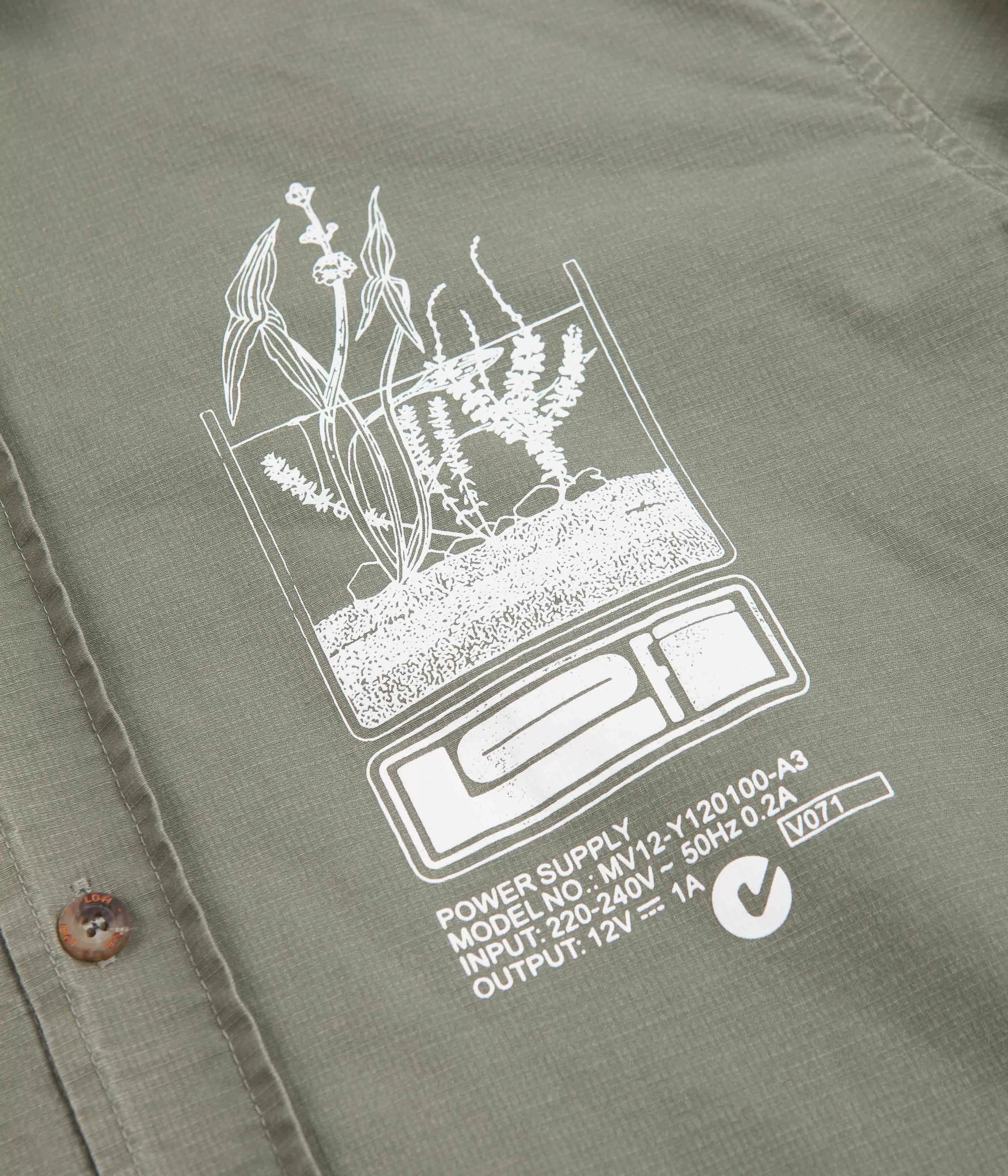 Lo-Fi Antenna Ripstop Shirt - Washed Sage