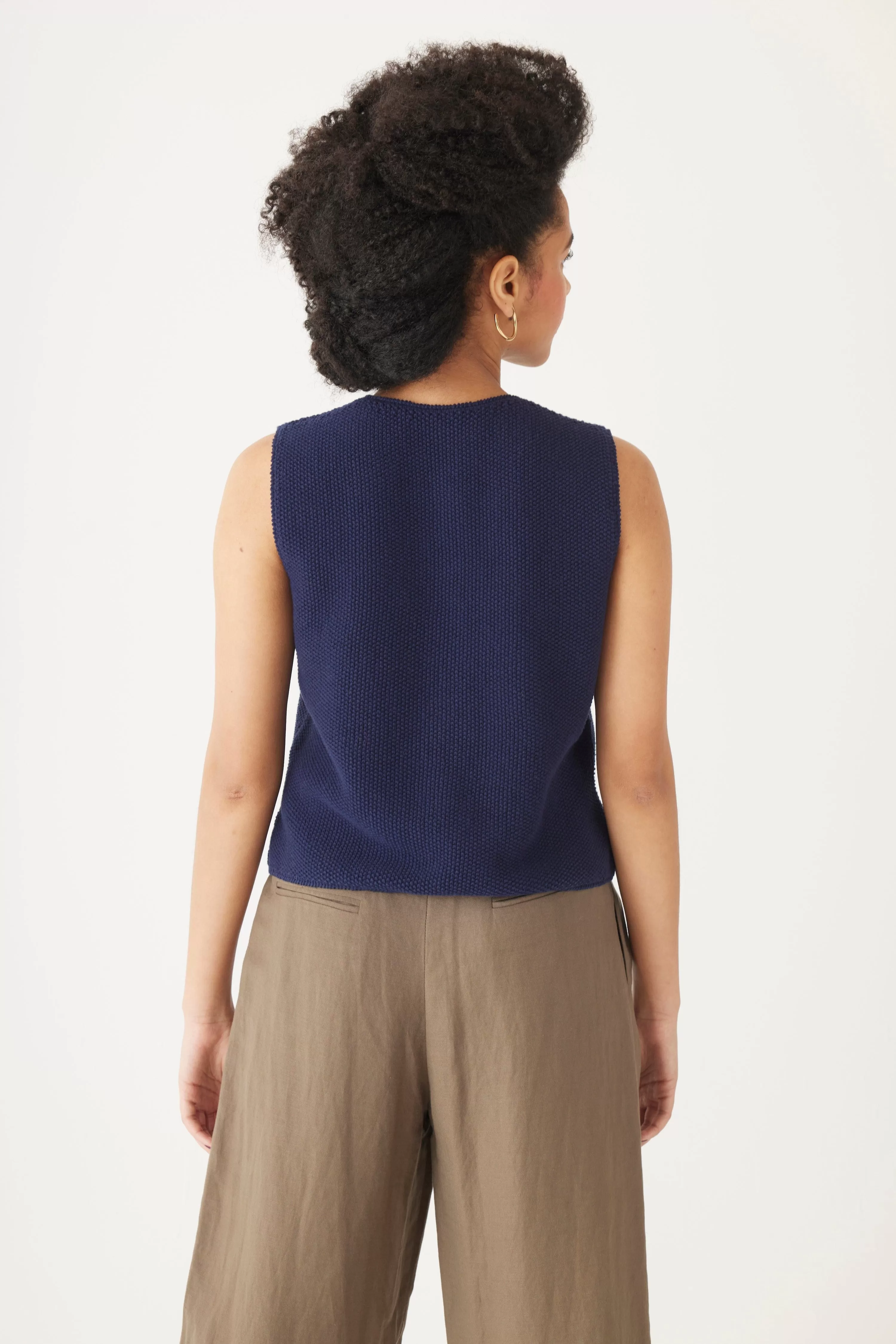 Lola Vest in Pima Cotton