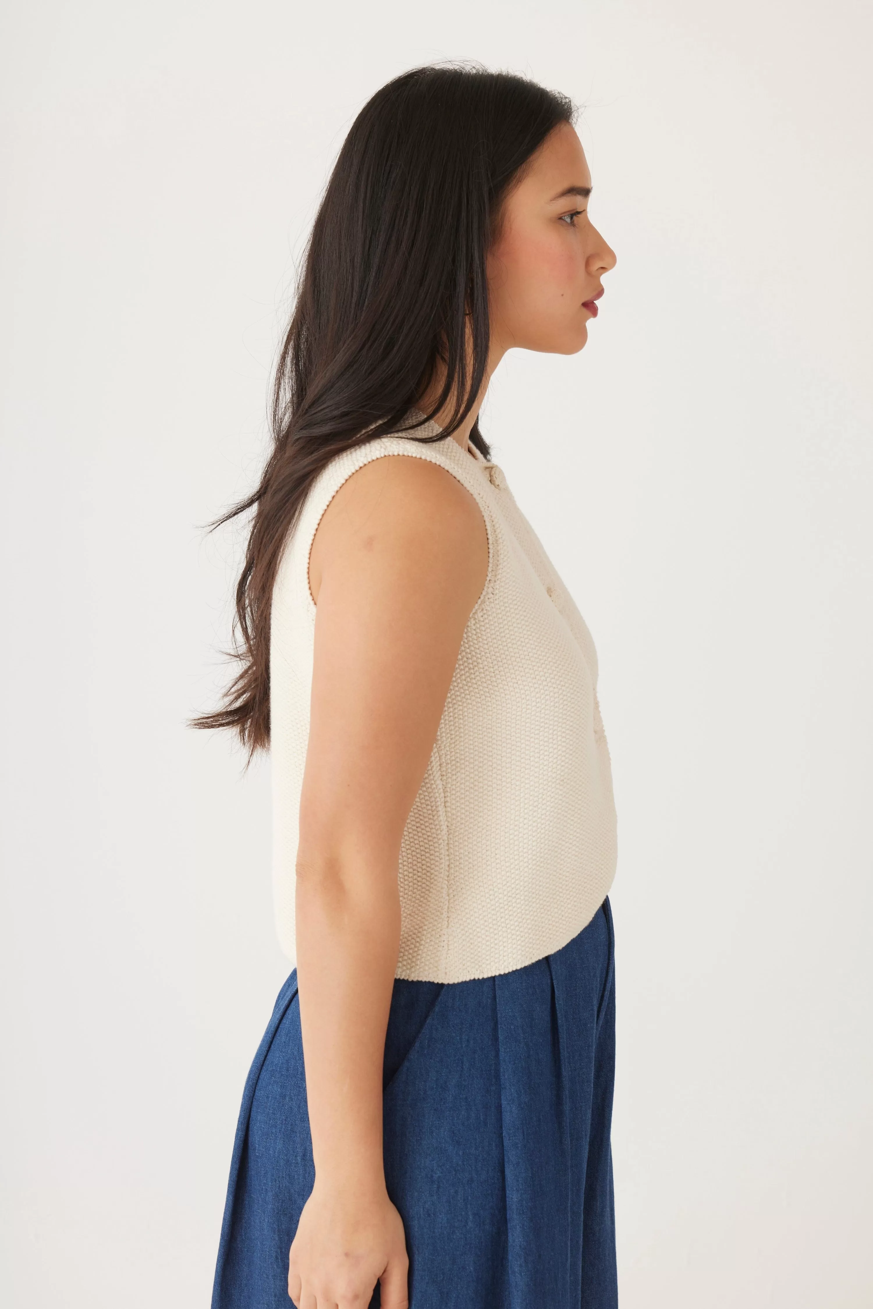 Lola Vest in Pima Cotton