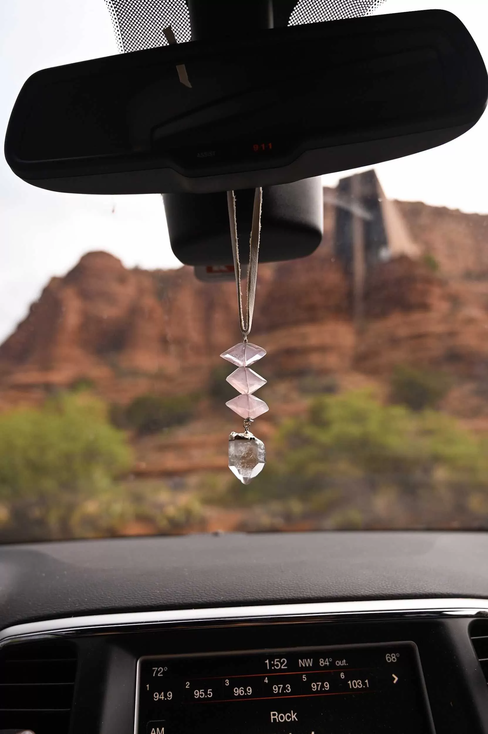 Love & Clarity Crystal Car Charm