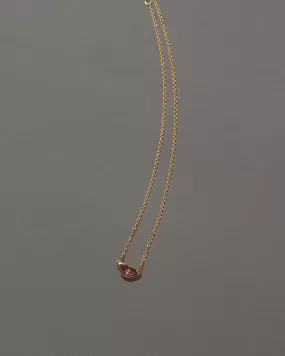 Lover's Kiss Necklace - Peach Spinel