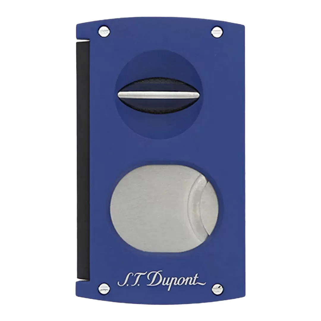 MATT OCEAN BLUE DOUBLE BLADE CIGAR CUTTER