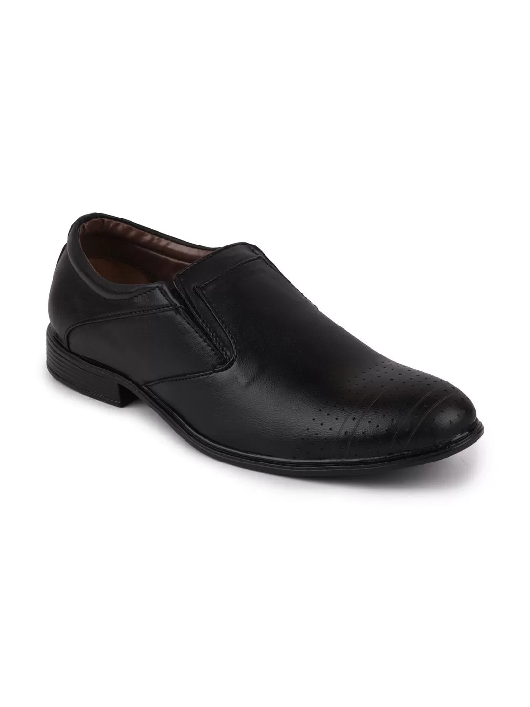 Men Black Formal Slip-On Shoes