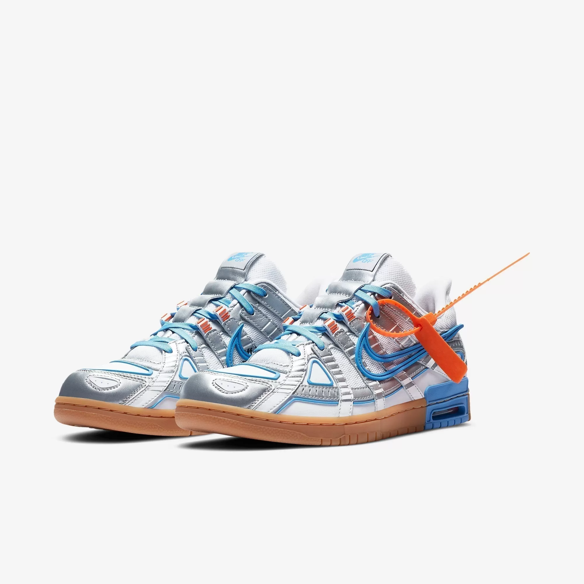 (Men's) Nike Air Rubber Dunk x Off-White 'UNC University Blue' (2020) CU6015-100