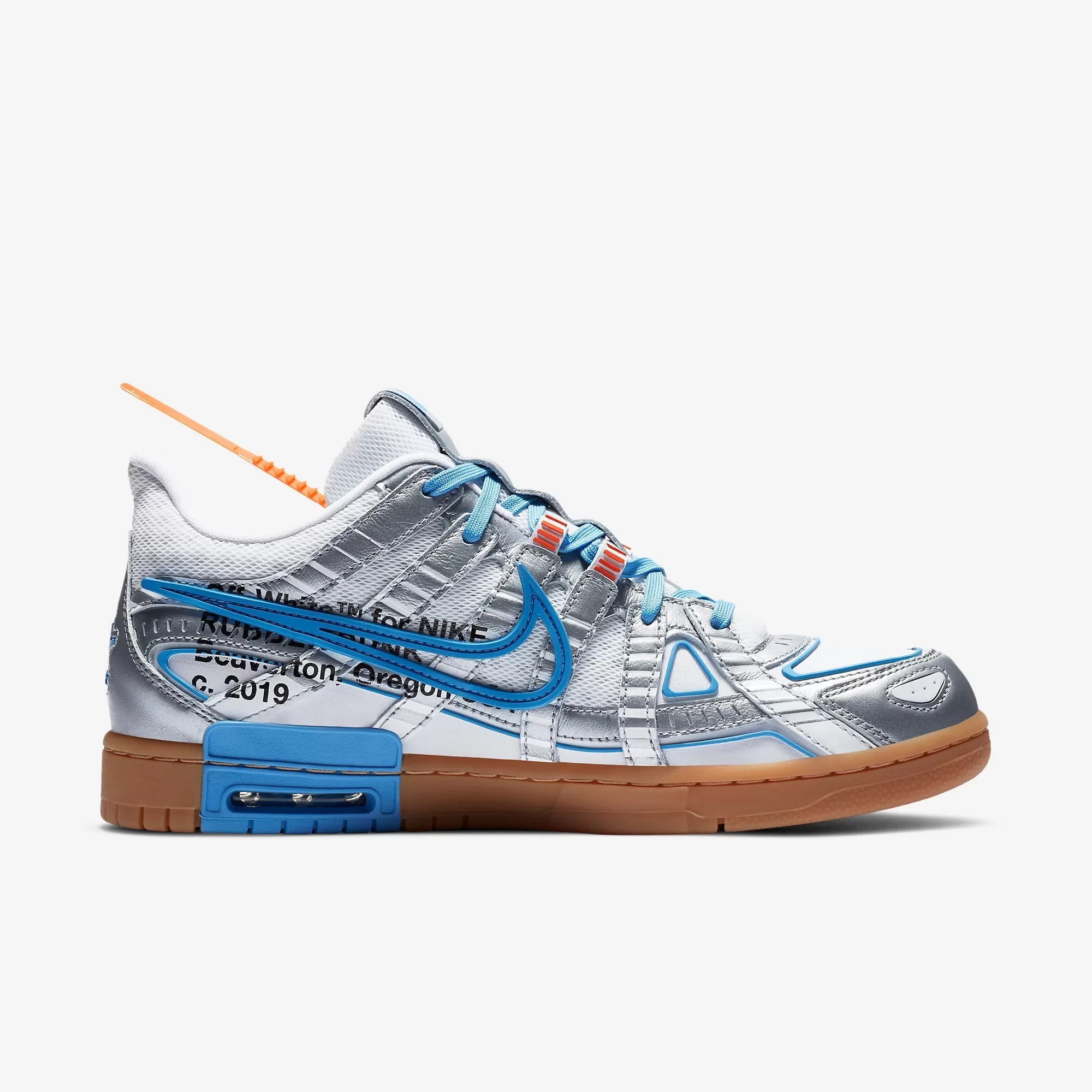 (Men's) Nike Air Rubber Dunk x Off-White 'UNC University Blue' (2020) CU6015-100