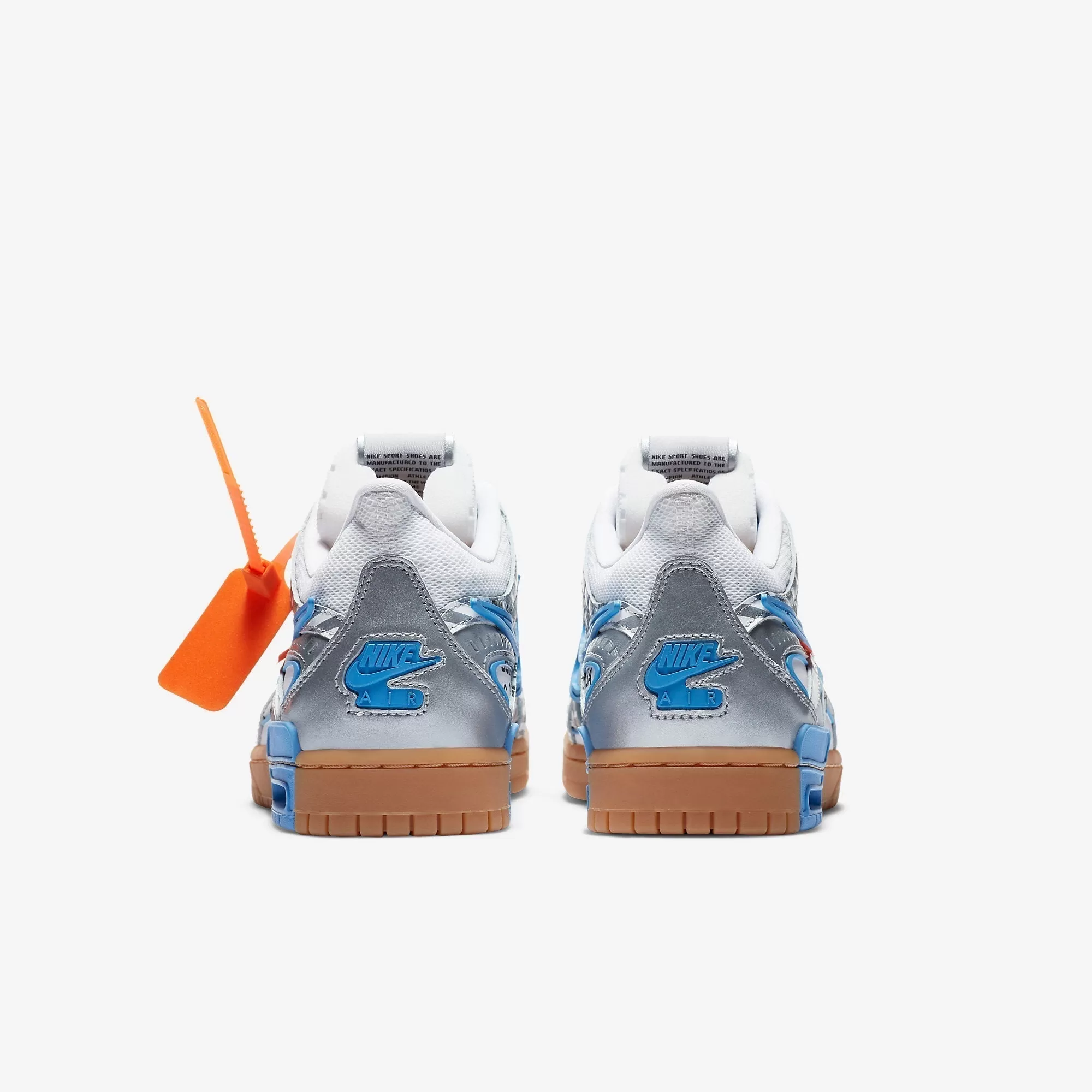 (Men's) Nike Air Rubber Dunk x Off-White 'UNC University Blue' (2020) CU6015-100