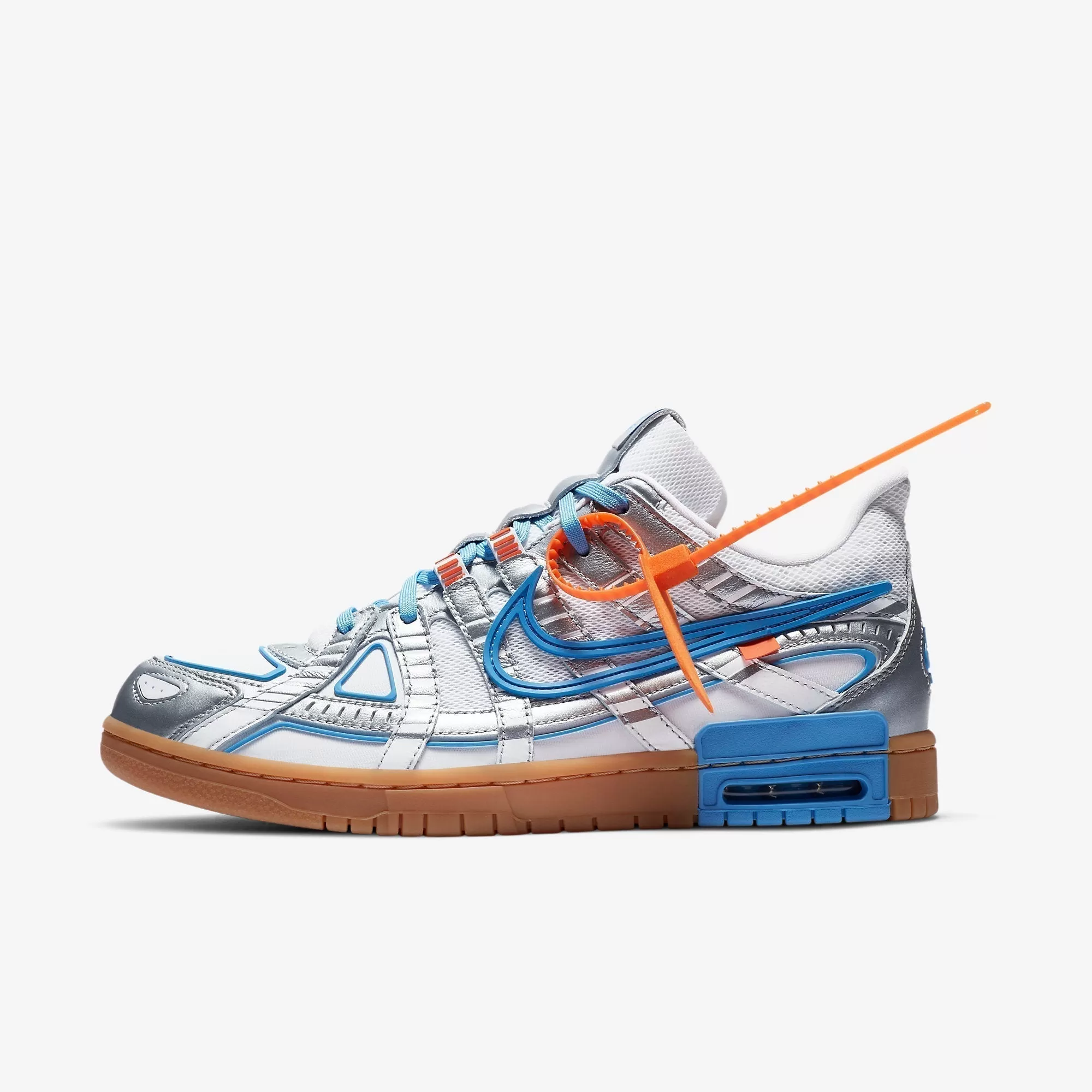 (Men's) Nike Air Rubber Dunk x Off-White 'UNC University Blue' (2020) CU6015-100