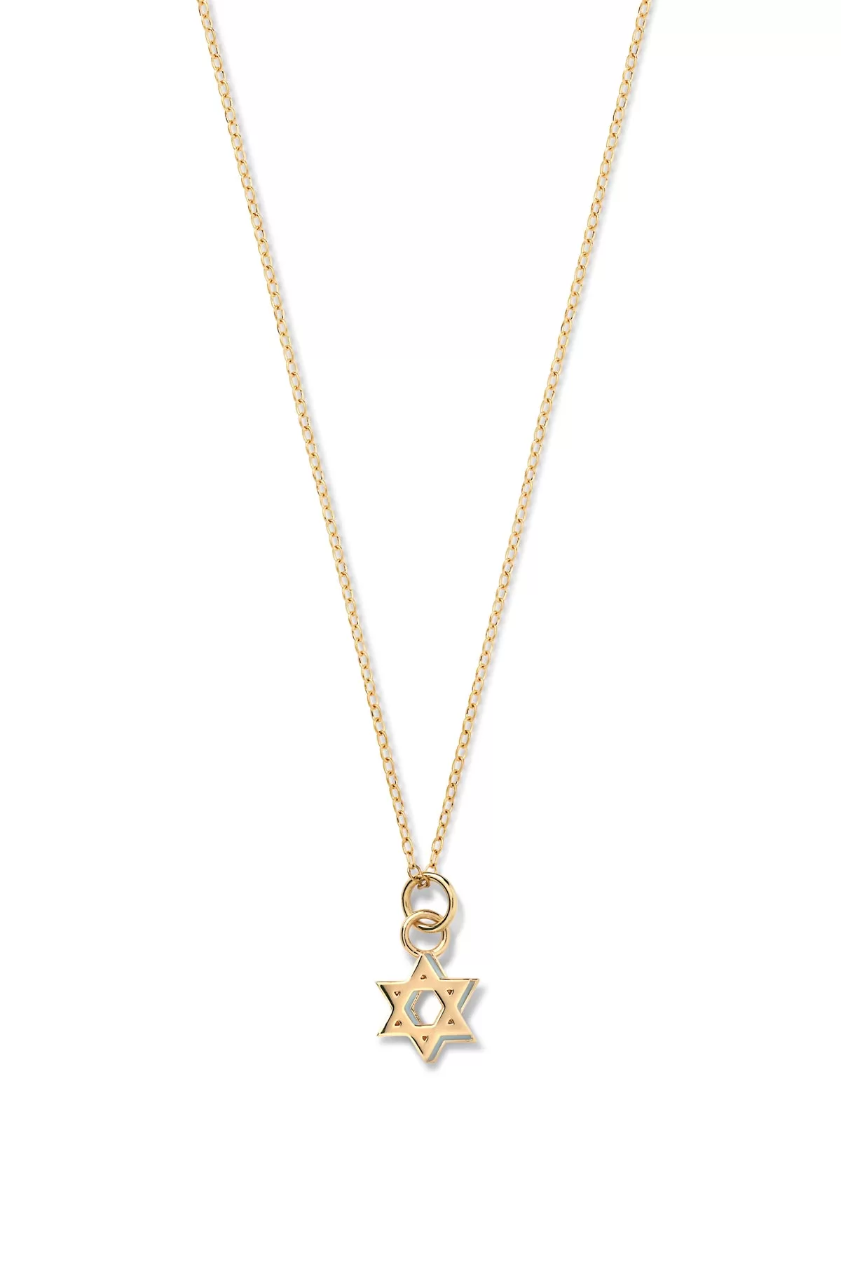 Mini Star of David Shadow Necklace - In Stock