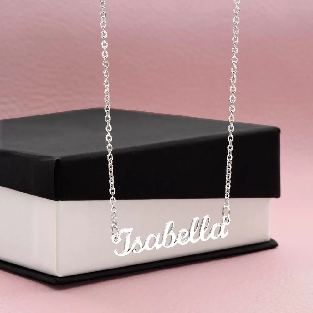 Minimalist Custom Personalized Name Necklace, Jewelry Gifts For Her