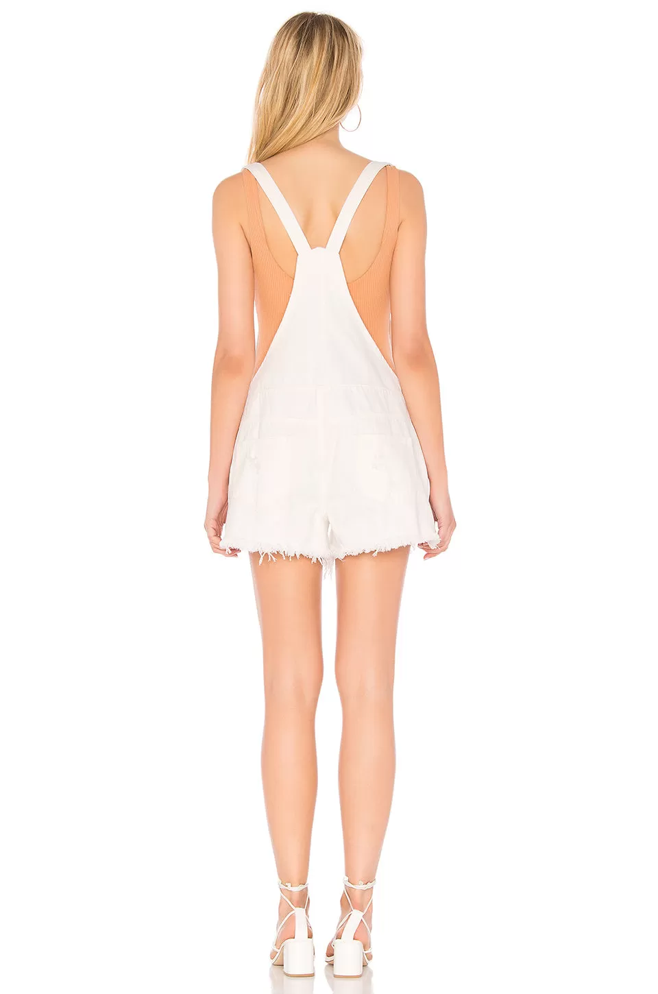 MINKPINK Campsite Mini Overall White